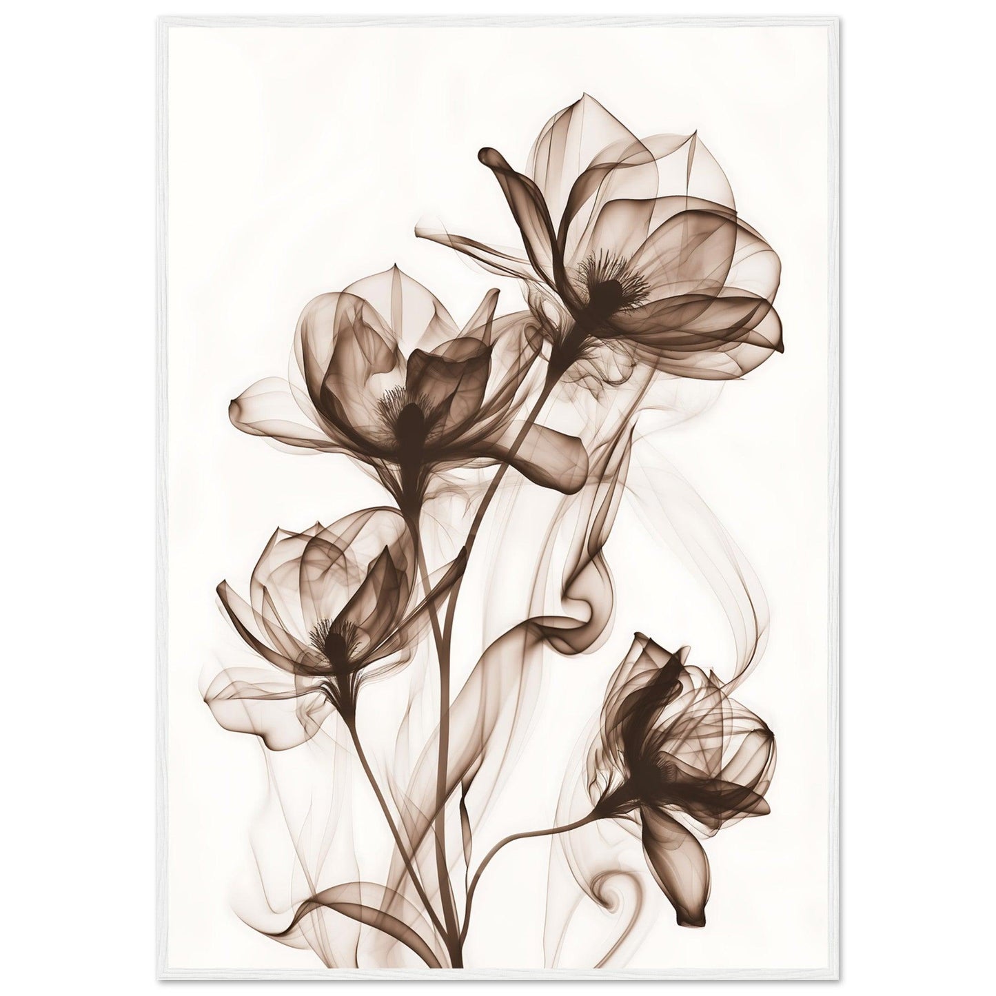 Earth Warm Brown Smoke Blossom Poster - EcoFrameArt