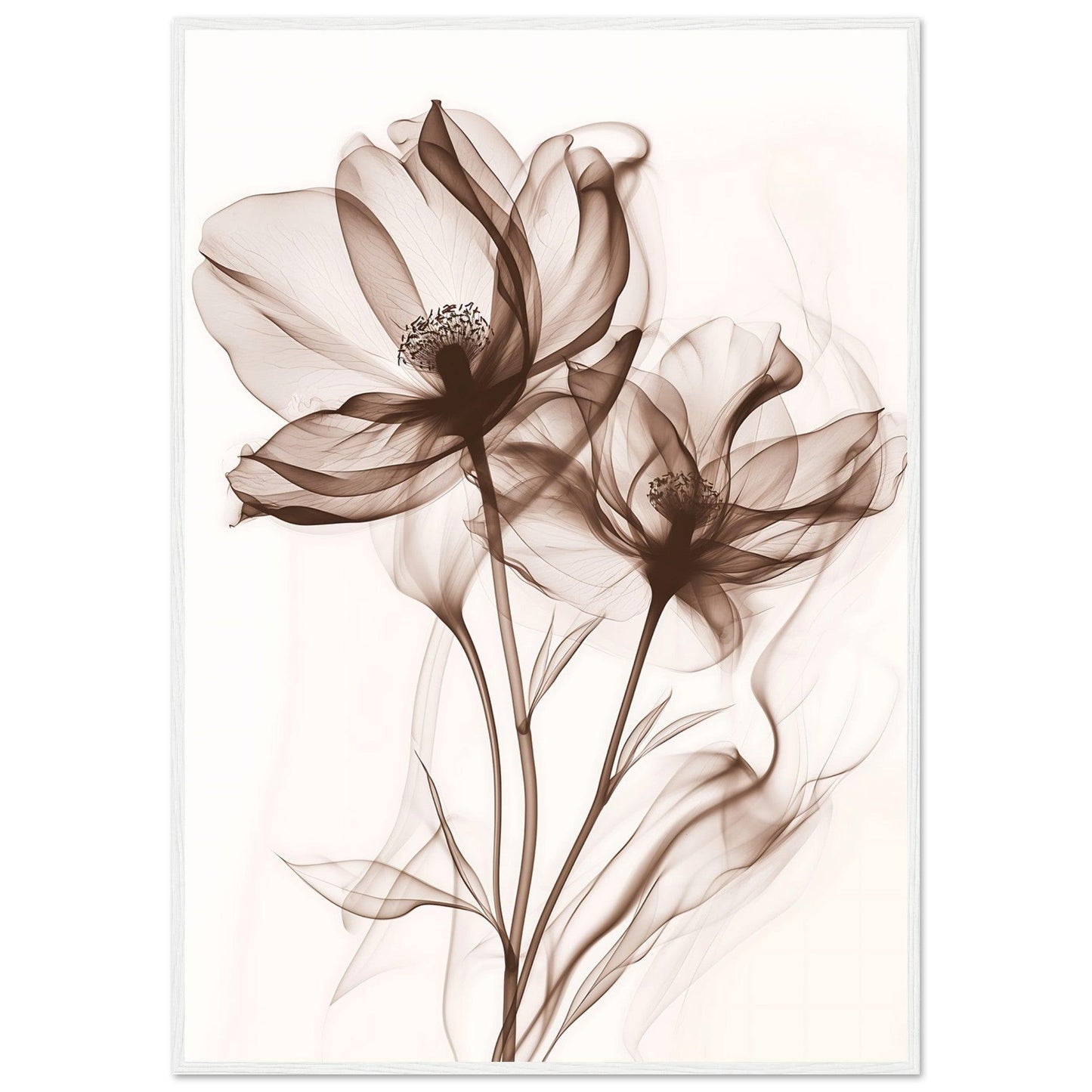 Earth Warm Brown Smoke Blossom Poster - EcoFrameArt