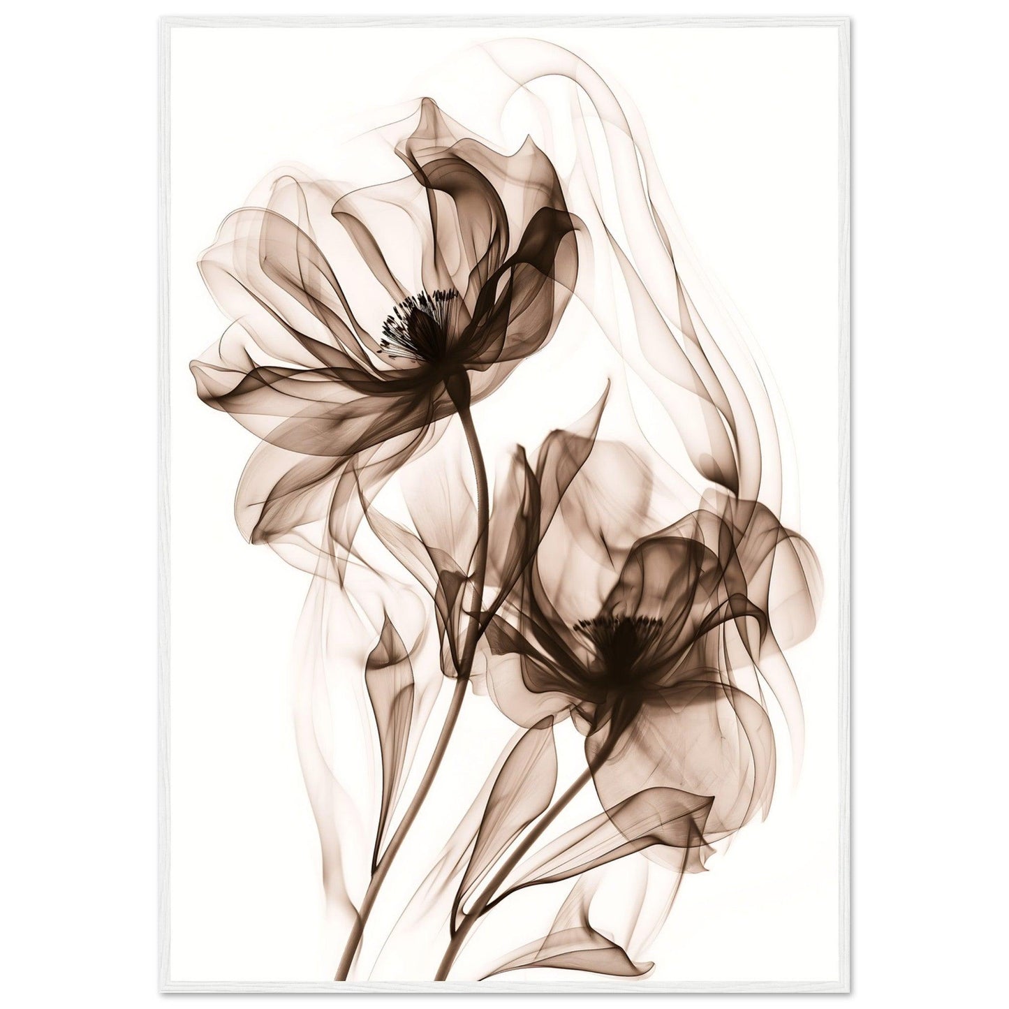 Earth Warm Brown Smoke Blossom Poster - EcoFrameArt