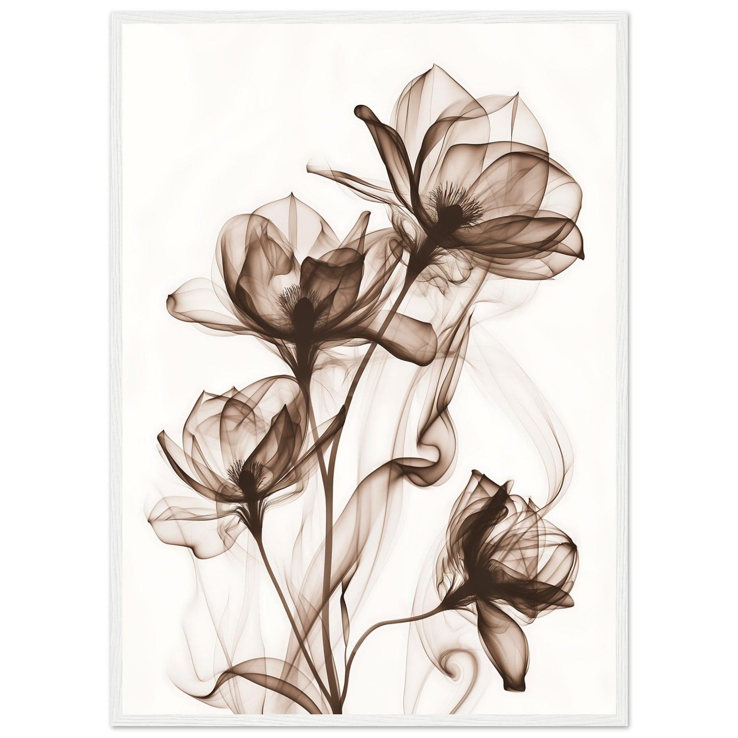 Earth Warm Brown Smoke Blossom Poster - EcoFrameArt