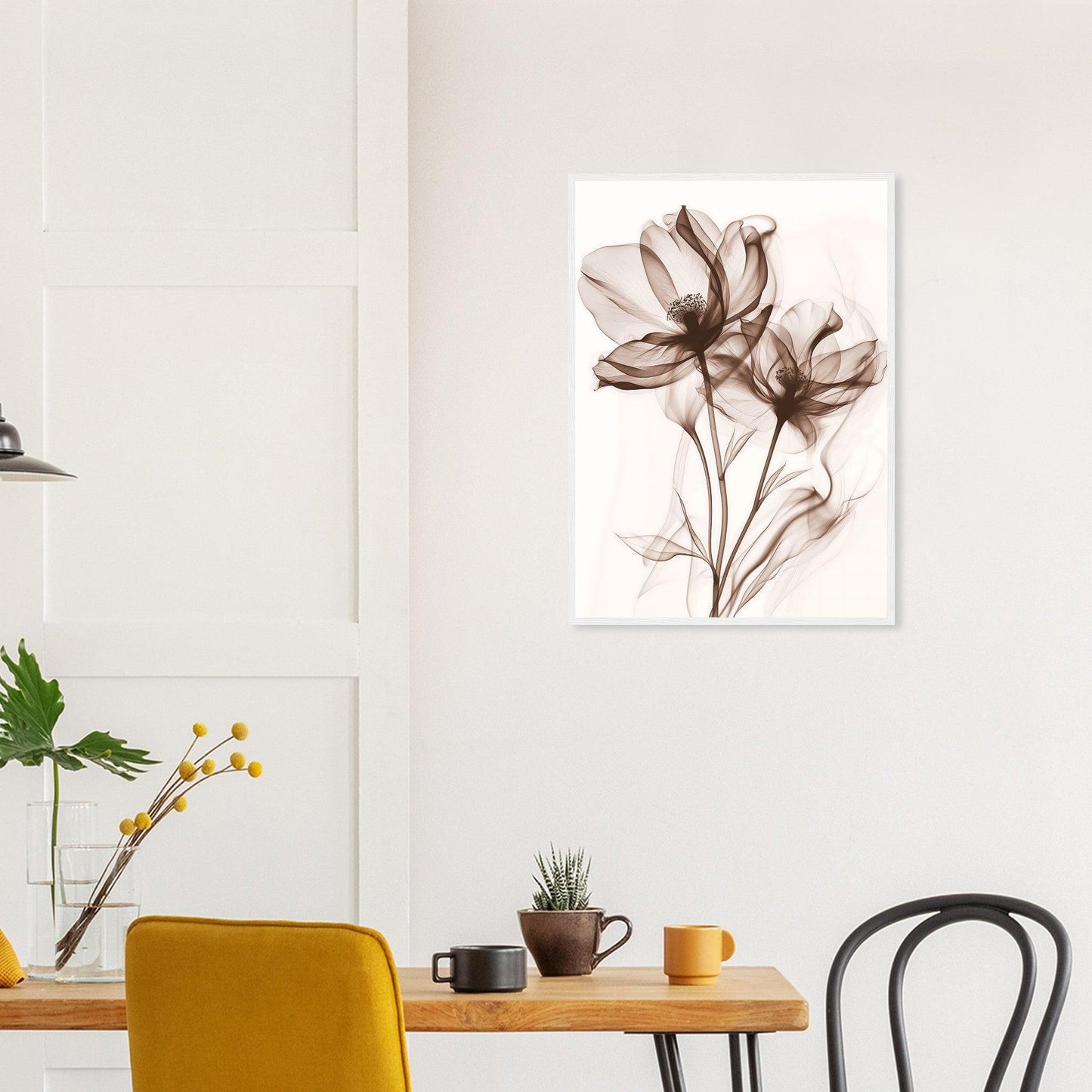 Earth Warm Brown Smoke Blossom Poster - EcoFrameArt