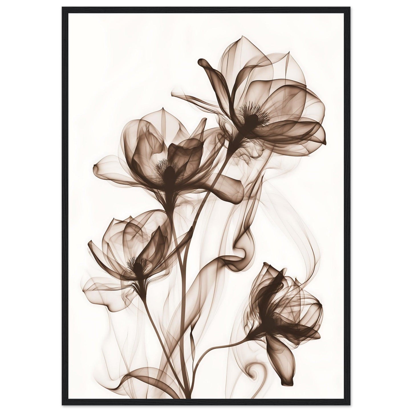Earth Warm Brown Smoke Blossom Poster - EcoFrameArt