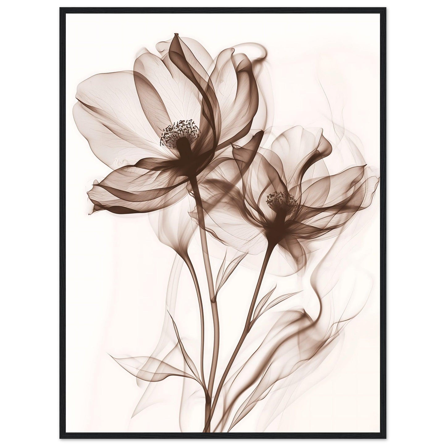 Earth Warm Brown Smoke Blossom Poster - EcoFrameArt
