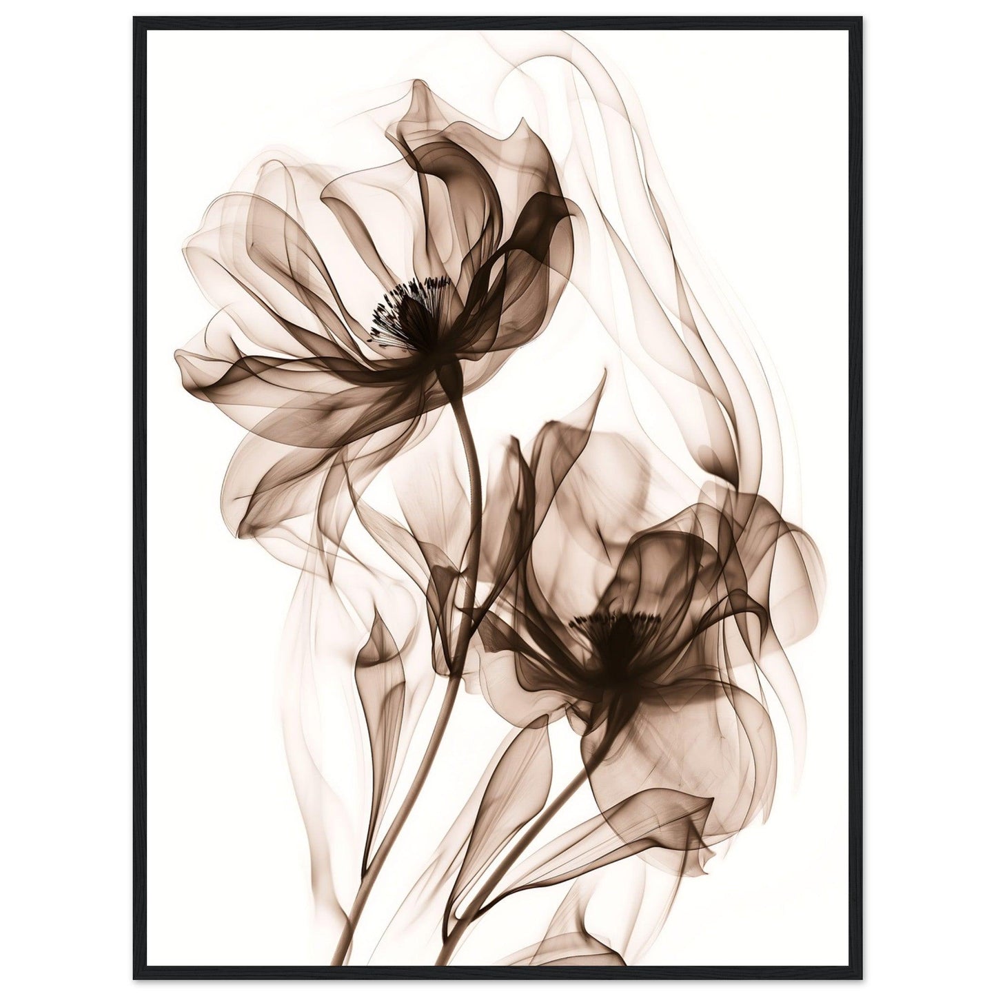 Earth Warm Brown Smoke Blossom Poster - EcoFrameArt