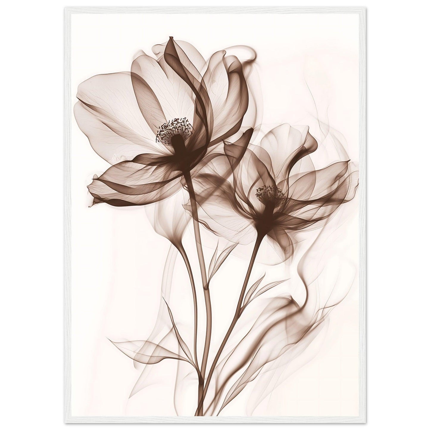 Earth Warm Brown Smoke Blossom Poster - EcoFrameArt