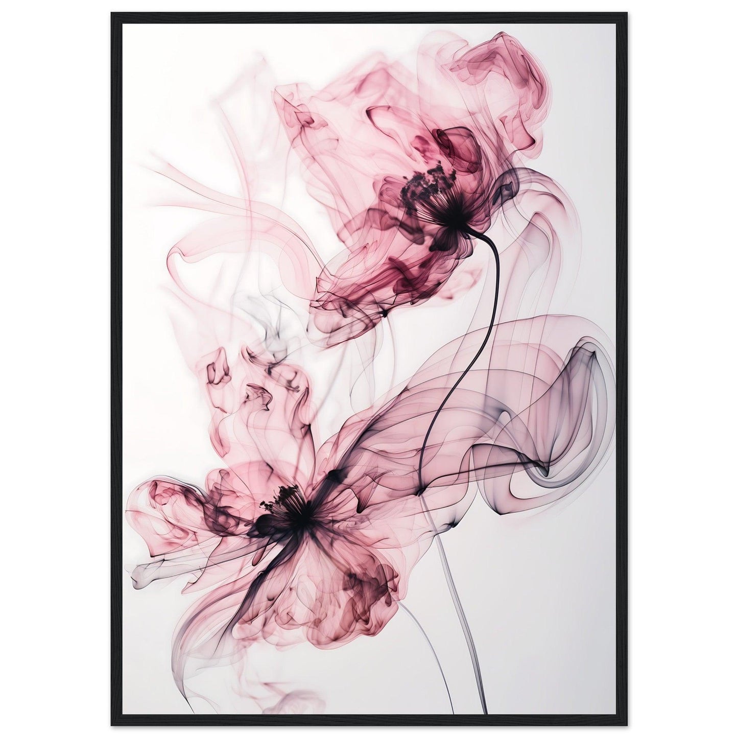 Blush Pink Smoke Flower Poster - EcoFrameArt