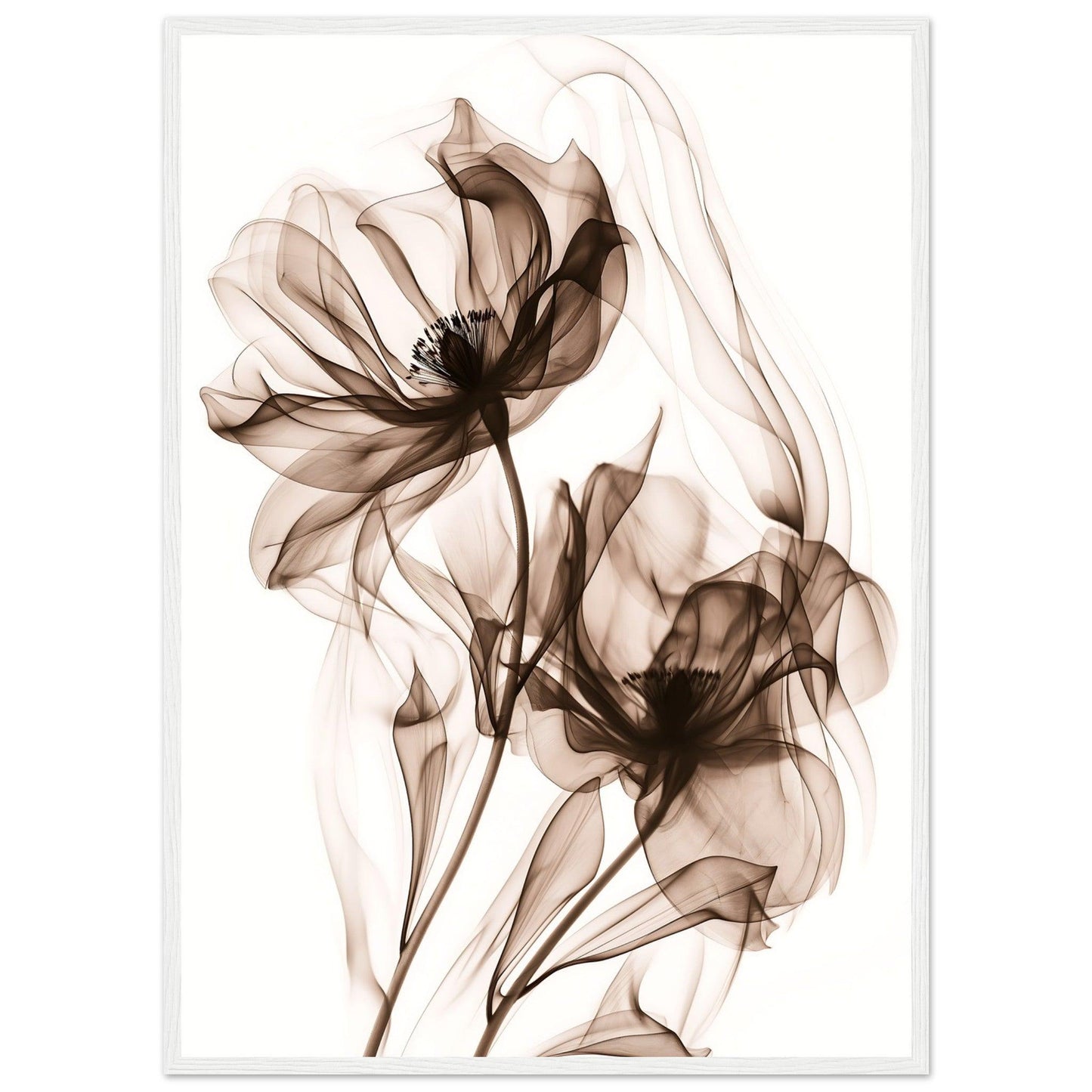 Earth Warm Brown Smoke Blossom Poster - EcoFrameArt