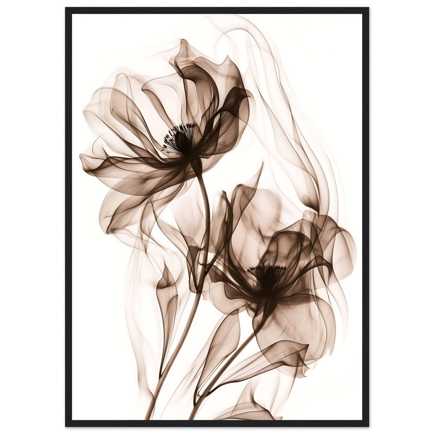 Earth Warm Brown Smoke Blossom Poster - EcoFrameArt