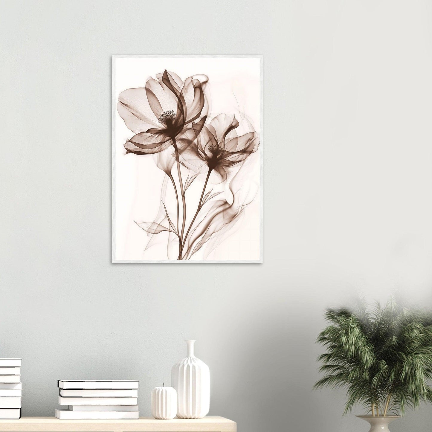 Earth Warm Brown Smoke Blossom Poster - EcoFrameArt