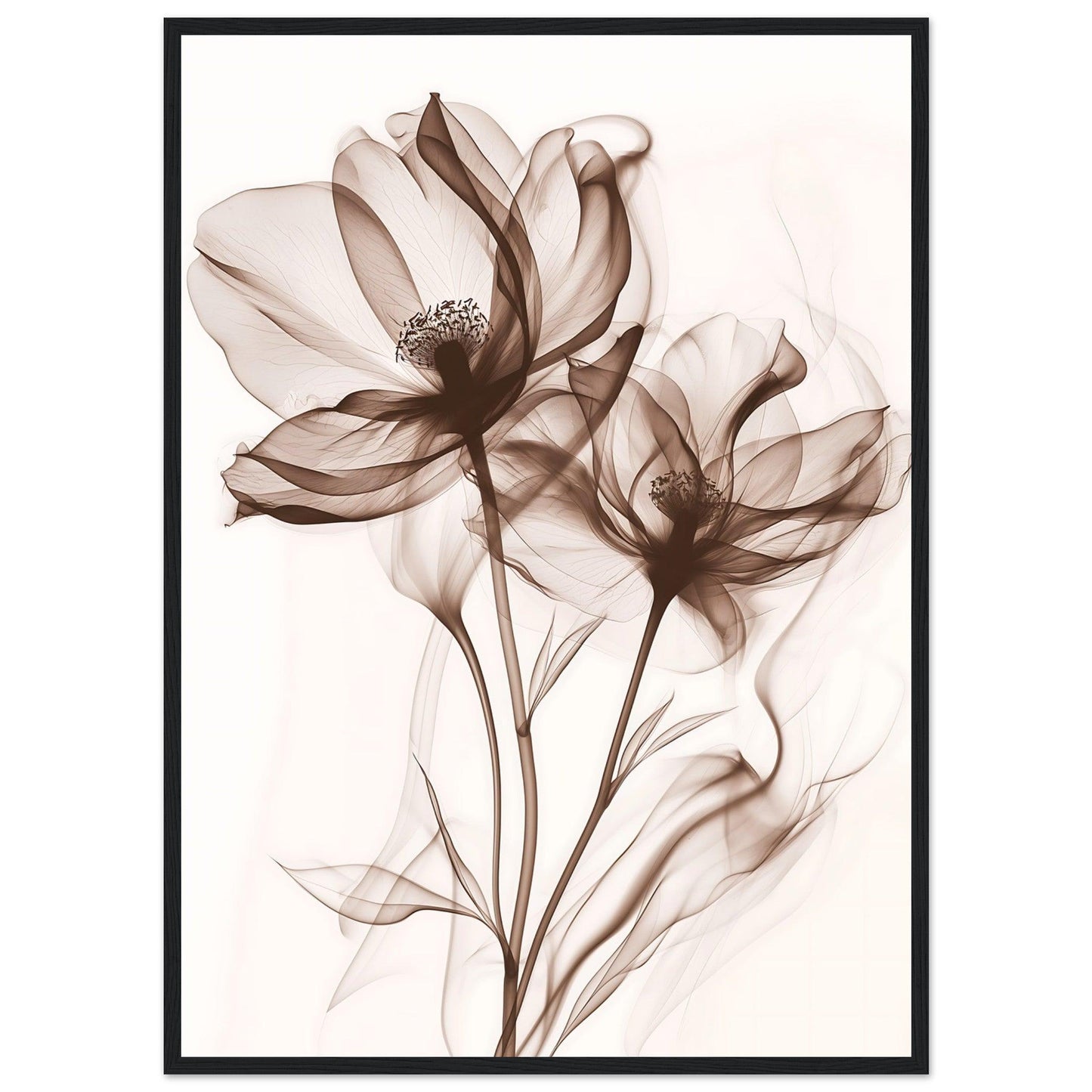 Earth Warm Brown Smoke Blossom Poster - EcoFrameArt