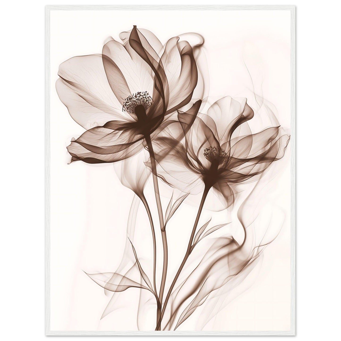 Earth Warm Brown Smoke Blossom Poster - EcoFrameArt