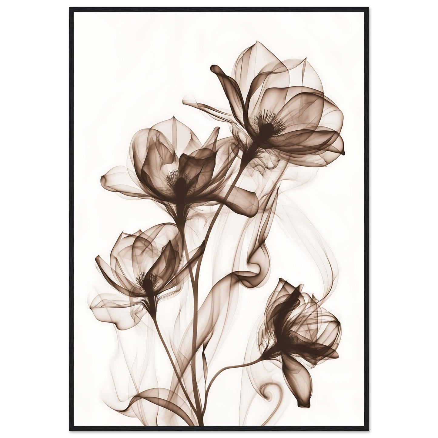Earth Warm Brown Smoke Blossom Poster - EcoFrameArt