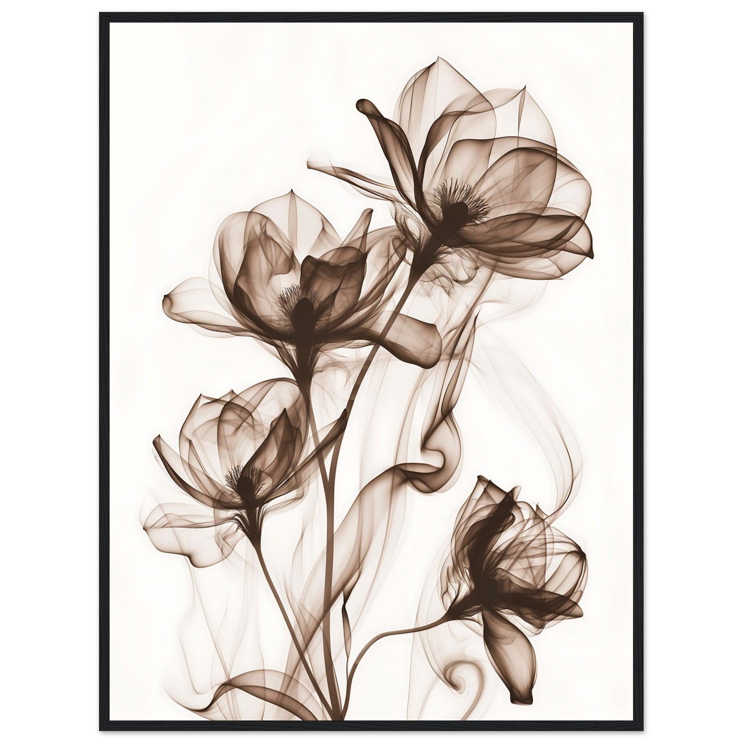 Earth Warm Brown Smoke Blossom Poster - EcoFrameArt