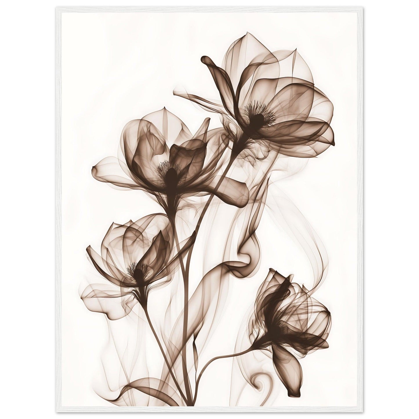 Earth Warm Brown Smoke Blossom Poster - EcoFrameArt